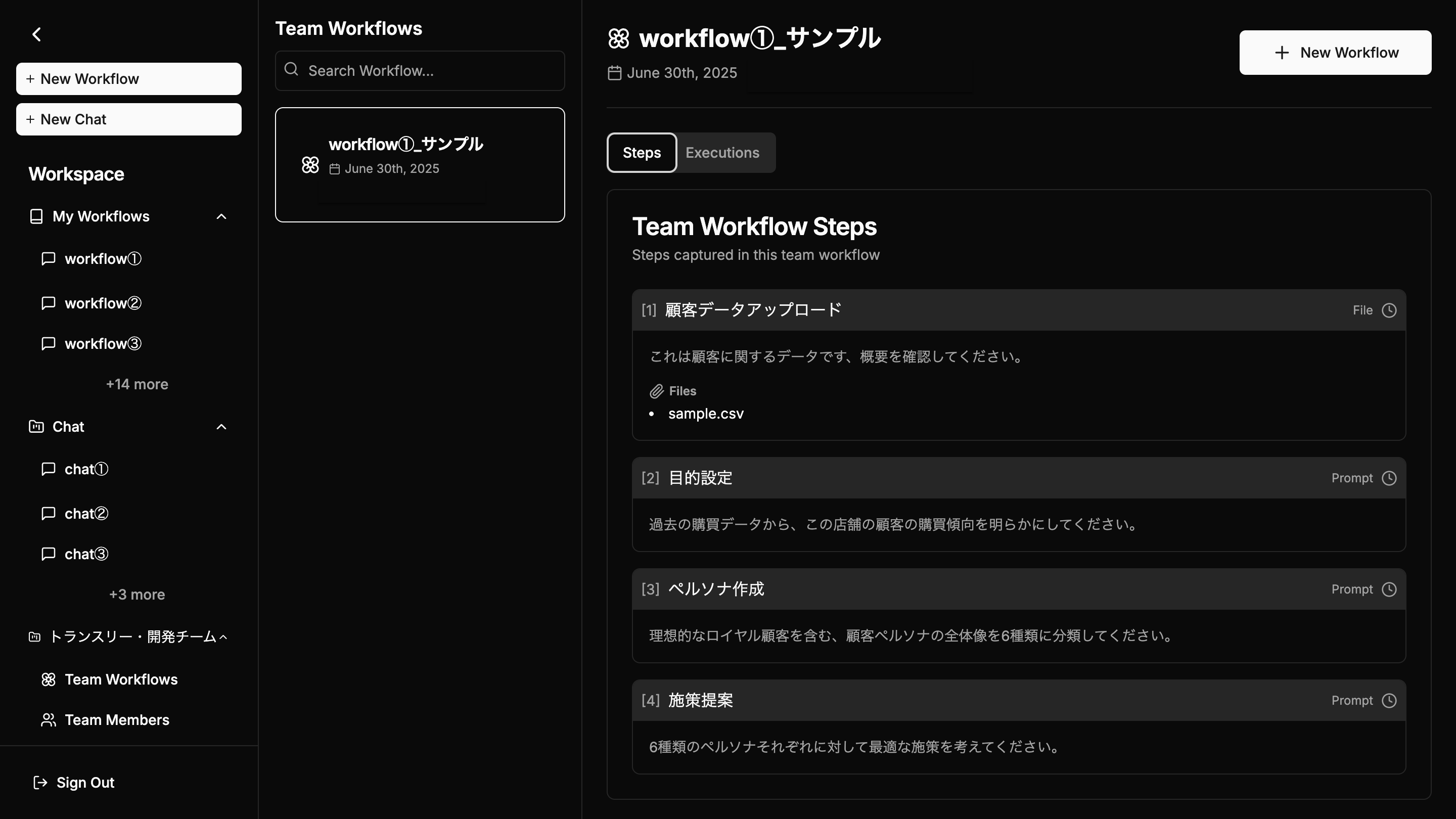 チームワークフロー
